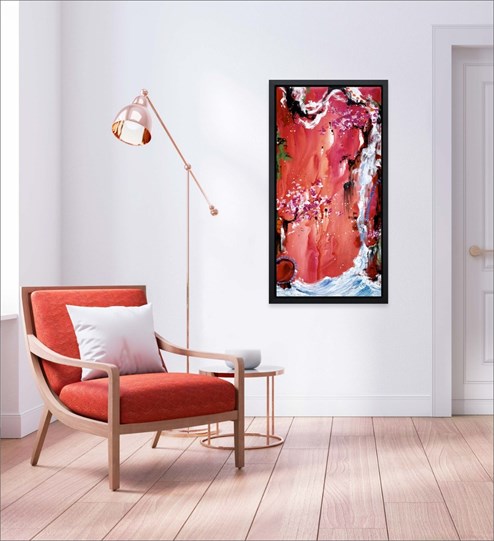 Trilogy of Wonder III by Danielle O'Connor Akiyama - Limited Edition Glazed Box Canvas wall setting
